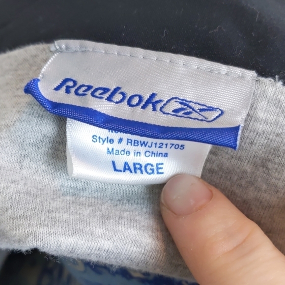 Reebok BLACK Gray jacket large - Picture 4 of 4